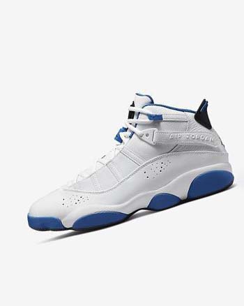 Nike Jordan 6 Rings Blancos Azules Oscuro Blancos Negros | MX 2521